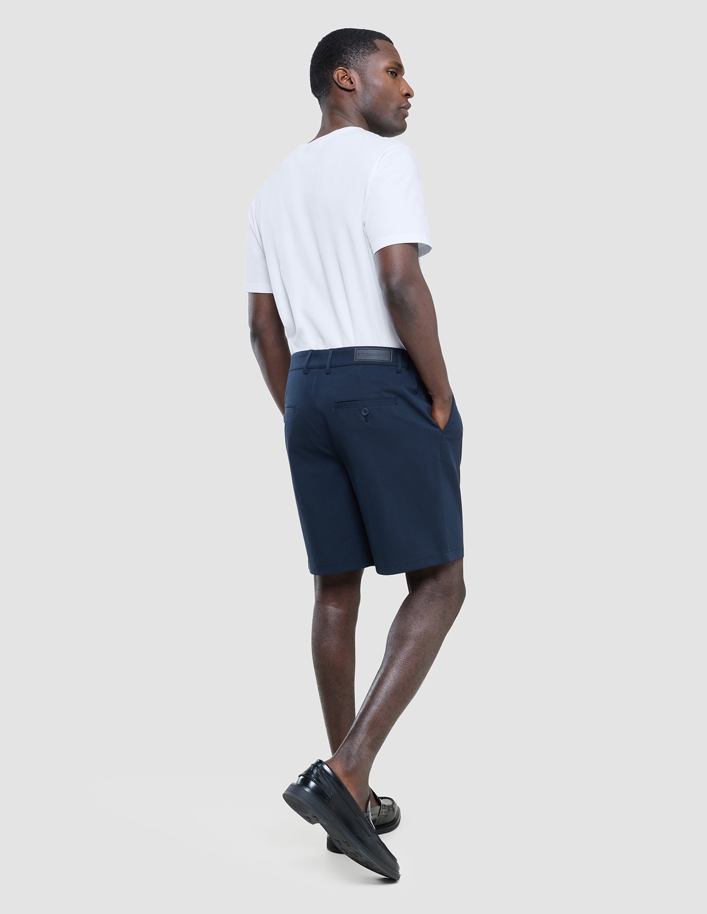 Refine Cotton Shorts Navy